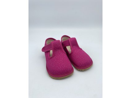 Beda zdravé flexibilní barefoot bačkůrky BFN-170020/W - Pink Shine - užší pata