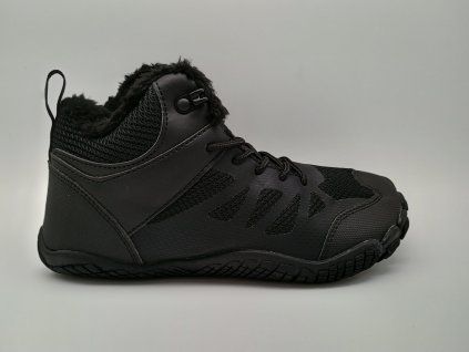 Root Zimní barefoot boty pro dospělé 6810 - Černé