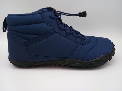BareRoot Zimní barefoot boty pro dospělé 6800 - Modré s fleecem