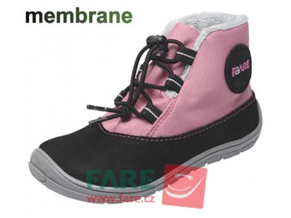 FARE BARE DĚTSKÉ ZIMNÍ NEPROMOKAVÉ 5143231, 5143251 - růžové s gumičkou