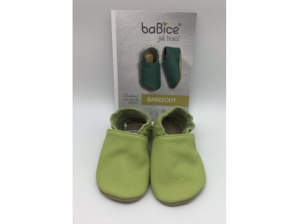 baBice lehké dětské barefoot capáčky MB051 - Hráškové