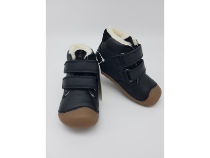 Bundgaard zimní flexibilní barefoot boty pro děti Petit Winter BG303201DG - Black