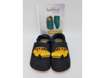 baBice barefoot capáčky EM045 - auto žluté