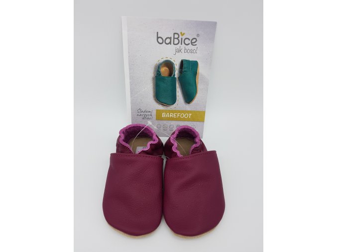 baBice barefoot capáčky BA140 - burgundy