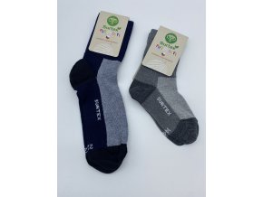 Surtex dětské ponožky LÉTO 70% merino šedé