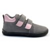 EF Barefoot celoroční barefoot boty pro děti BEA Grey Rose s membránou