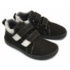 EF Barefoot celoroční dětské barefoot boty SPIKE Black Grey - s membránou