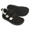 EF Barefoot celoroční dětské barefoot boty SPIKE Black Grey - s membránou