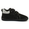 EF Barefoot celoroční dětské barefoot boty SPIKE Black Grey - s membránou