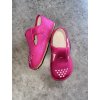 Beda Barefoot bačkůrky perforované BF-060010/W/PF růžová třpytka