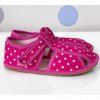 baby bare slippers backurky pink dot
