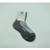 Surtex dětské ponožky 70% merino volný lem šedá