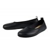 Ahinsa barefoot minimalistické balerínky Ananda NARROW - Černé ÚZKÉ bez pásku