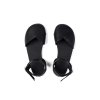 Ahinsa flexibilní široké barefoot sandálky – Černá
