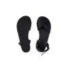 Ahinsa flexibilní široké barefoot sandálky – Černá