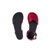Ahinsa flexibilní široké barefoot sandálky - Bordó