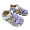 Ef Barefoot flexibilní dětské barefoot sandálky Lilac kvítky