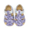 Ef Barefoot flexibilní dětské barefoot sandálky Lilac kvítky