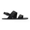 Groundies unisex barefoot sandály pro dospělé Kos - Černé