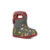 BOGS kompromisní sněhule pro děti Classics - Plane gray multi