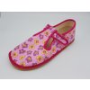 Beda zdravé flexibilní barefoot bačkůrky BF-060010/W - Pink Flower