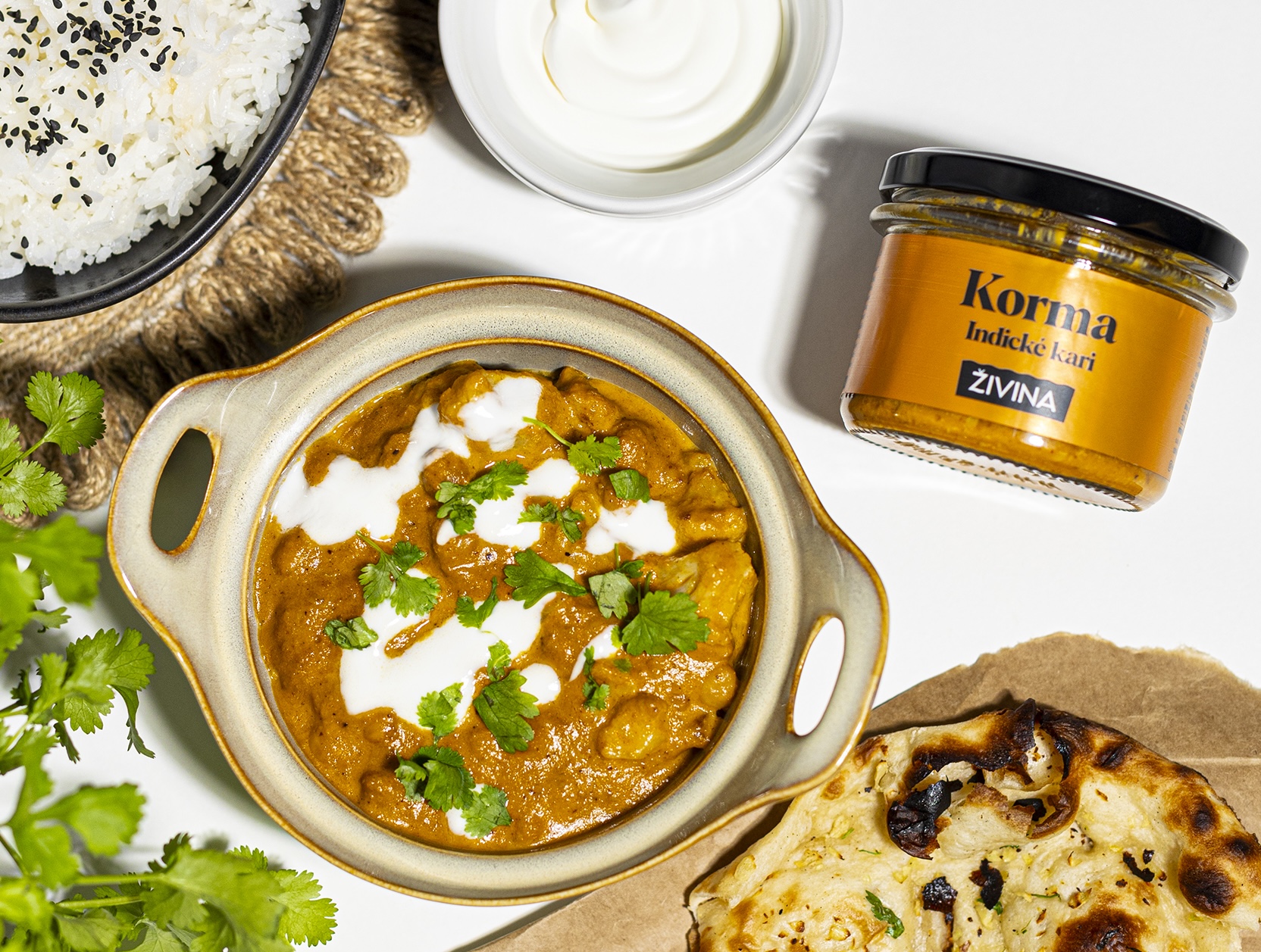 5+2 tipy, jak využít zbytek Korma Indická kari omáčka