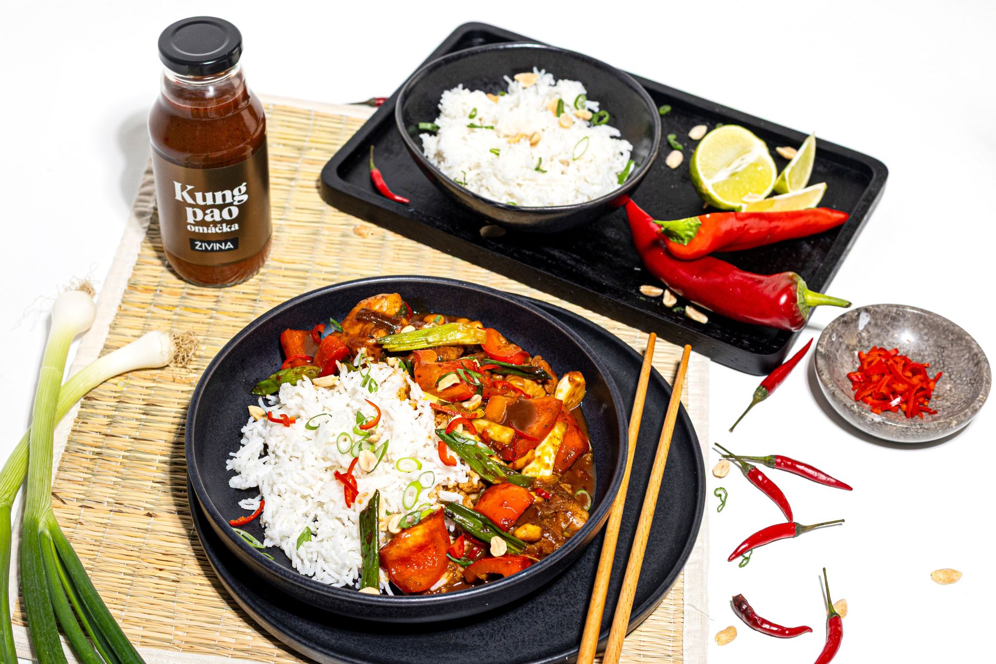 Kung Pao kuře s rýží