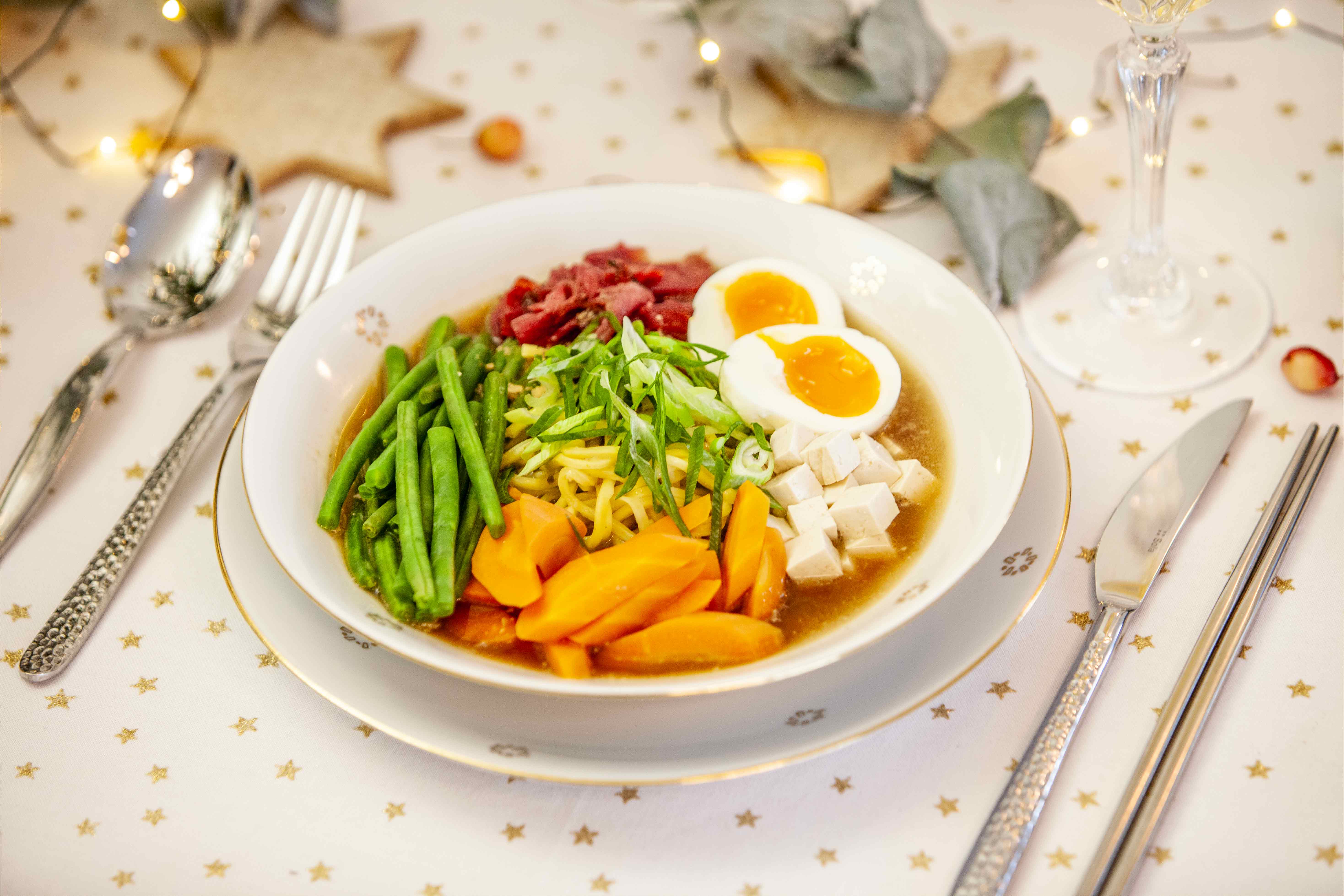 „Netradiční vánoční polévka“ - Shiitake ramen