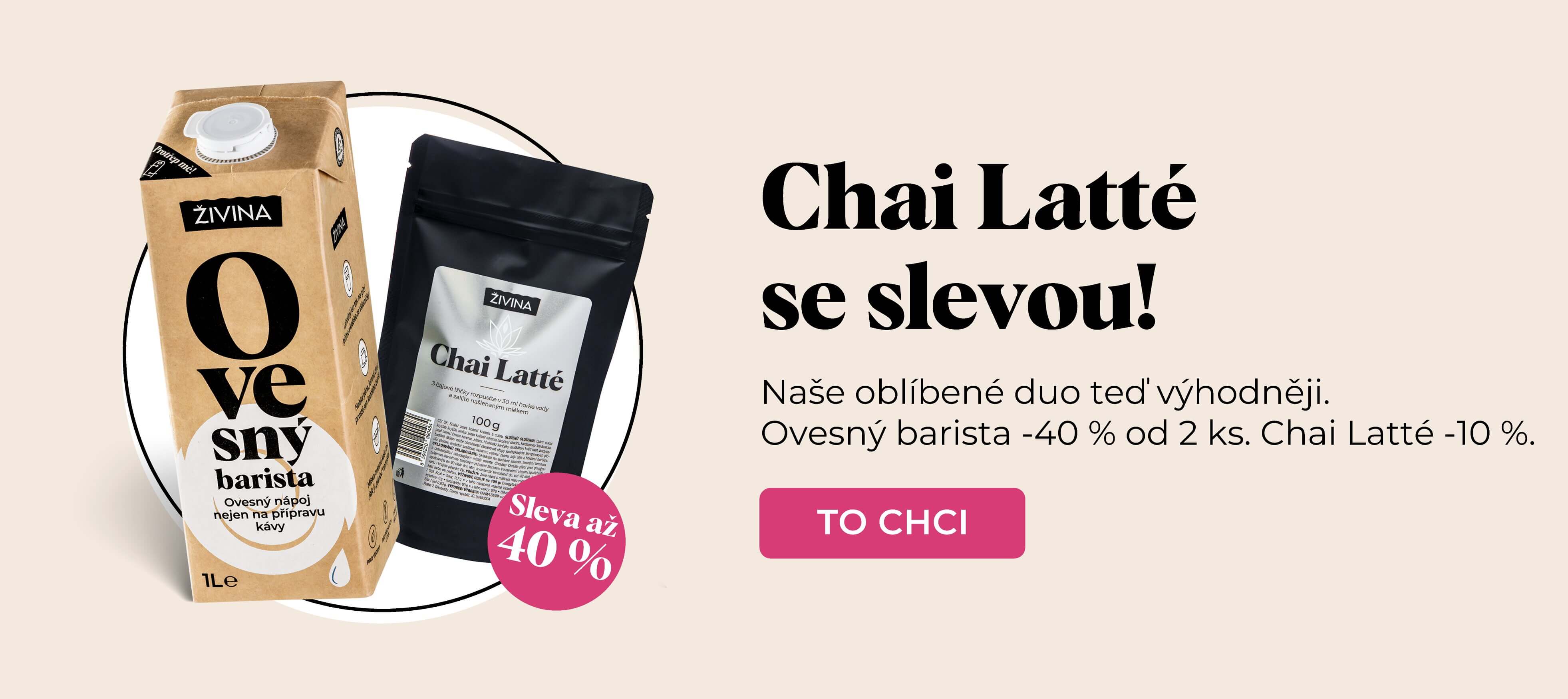 Chai Latté se slevou