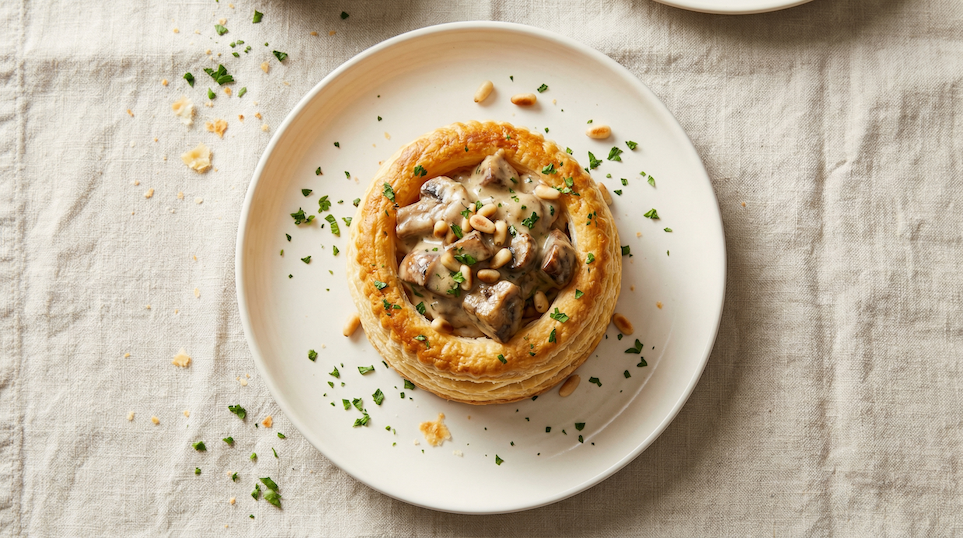 Vol-au-vent s houbovou náplní