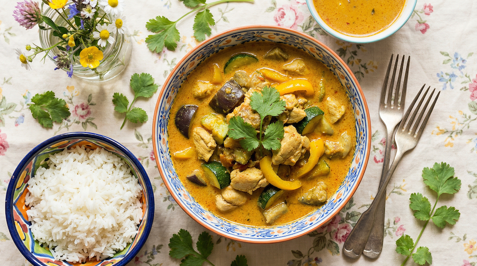 Recept na jednoduché žluté kari