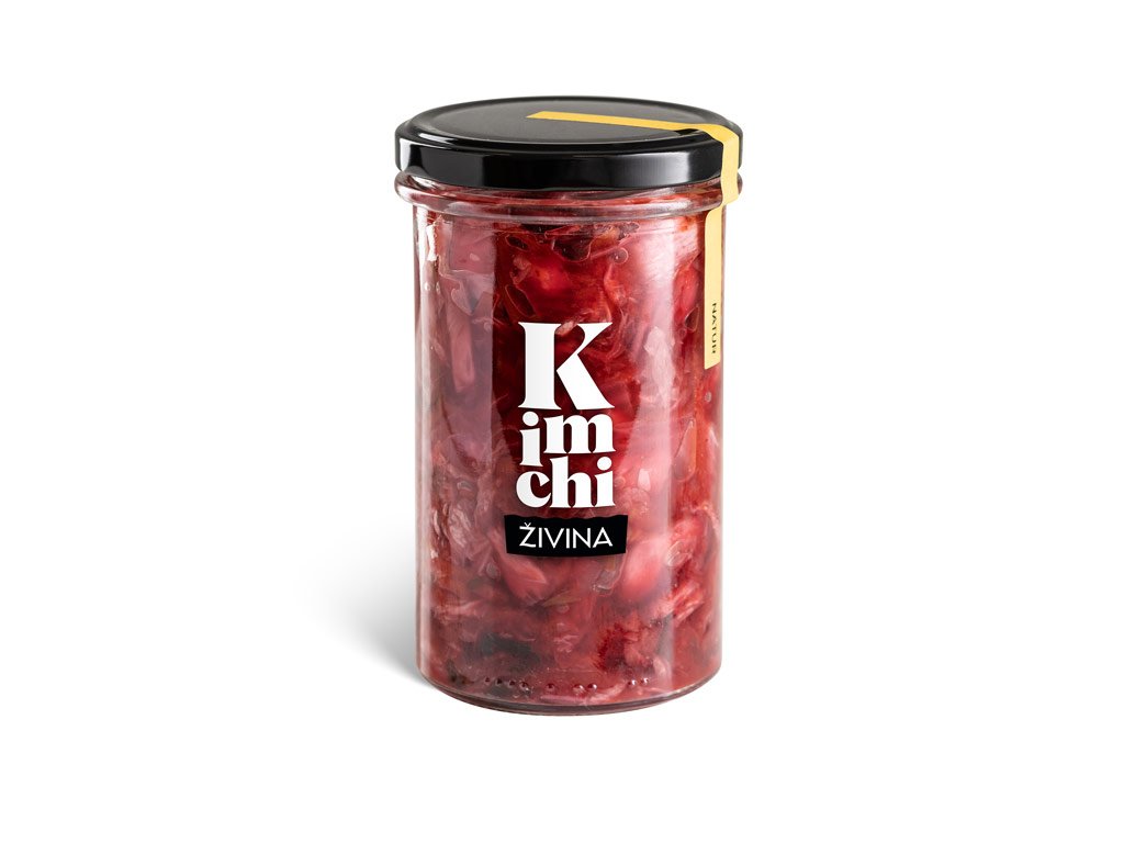Kimchi Natural Živina je chuťově vyladěná fermentovaná zelenina vyrobená v ČR z kvalitních surovin, je vegan a bez lepku.