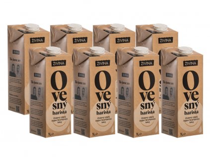 Ovesný nápoj barista 8x 1l