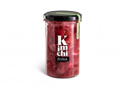 Kimchi Fenykl od Živiny je pikantní fermentovaná zelenina plná probiotik, vitamínů a vlákniny.  Vegan a vyrobeno v ČR.