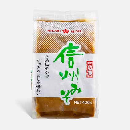 Miso pasta bílá - jemná fermentovaná dochucovací pasta ze sójových bobů, 400 g