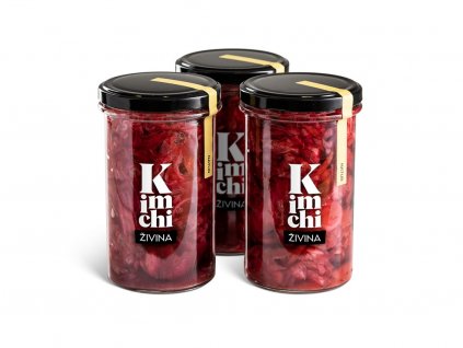 Kilo a půl Kimchi Natural od ŽIVINA je plné chuti, probiotik, vlákniny a vitamínů. Fermentováno v ČR, vegan a bez lepku.
