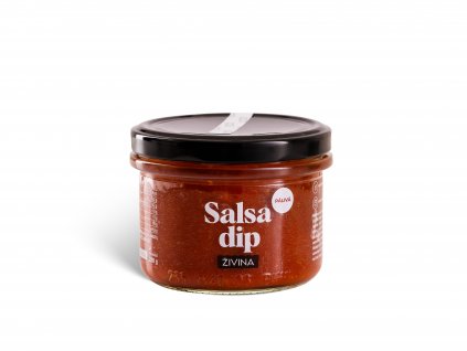 Salsa dip pikantní je hustá rajčatová omáčka vyrobená v Přerově. Díky výrazné chuti je skvělým pomocníkem na vaření. Do tortily, k nachos nebo do salátů.