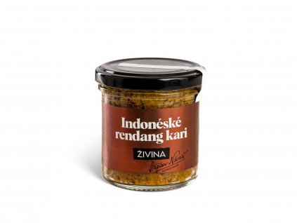 Indoneske Rendang kari živina vyrobeno v Přerově. Čerstvé suroviny, rostlinné a plné chuti.