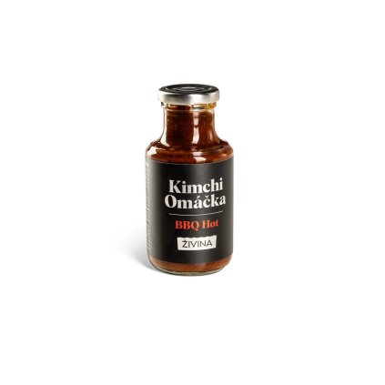 BBQ Hot omáčka pálivá od ŽIVINA vymáčkla z kimchi maximum chutí, vlákninu a vitamíny. Omáčka je vaganská, bez lepku a 100% přírodní.