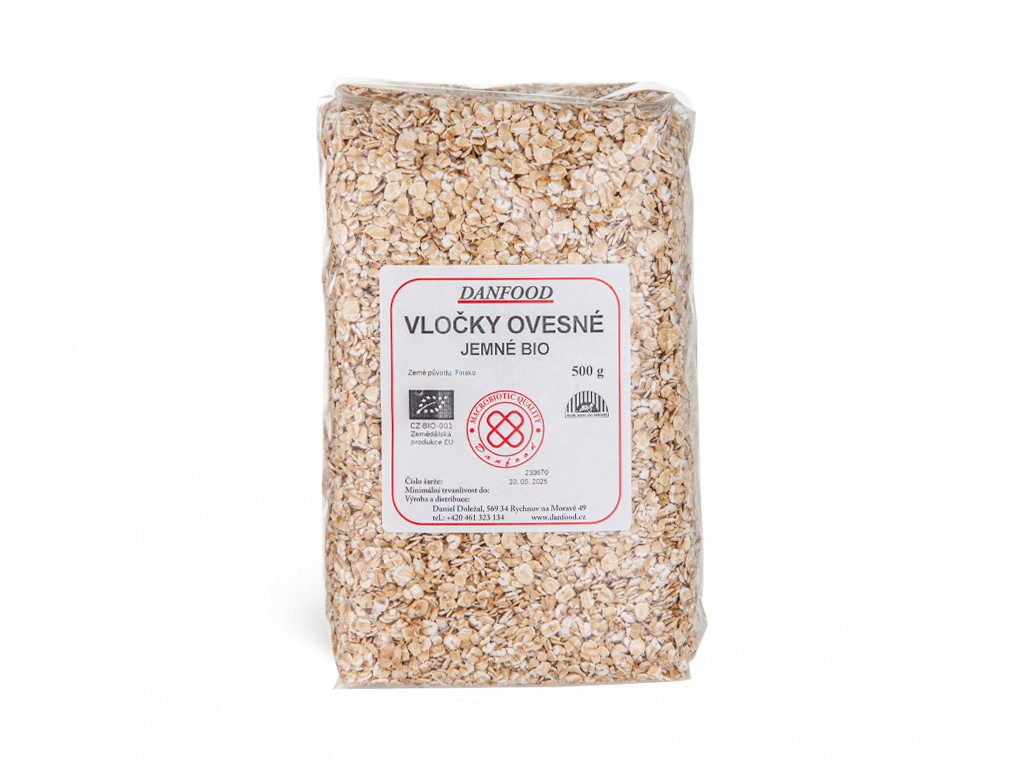 BIO ovesné vločky jemné 500 g