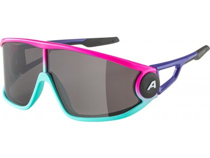 ALPINA Cyklistické okuliare LEGEND ružovo-tyrkysové
