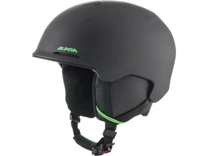 ALPINA Detská lyžiarska prilba BRIX JR black-neon matt