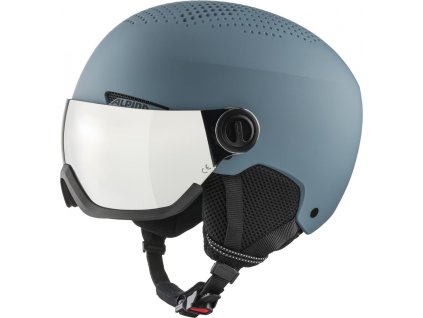 ALPINA ARBER VISOR Q-LITE lyžiarska prilba, modrá