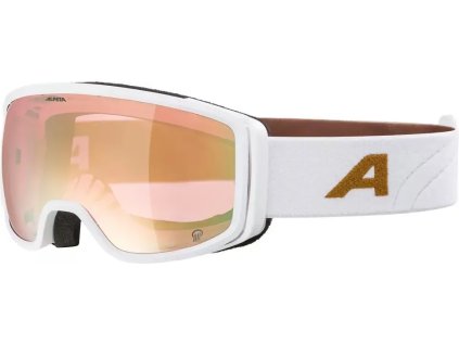 ALPINA Lyžiarske okuliare BIVIO Q white-gold matt