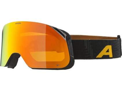 ALPINA Lyžiarske okuliare BLACKCOMB Q-LITE  čierno-žlté, červené sklá