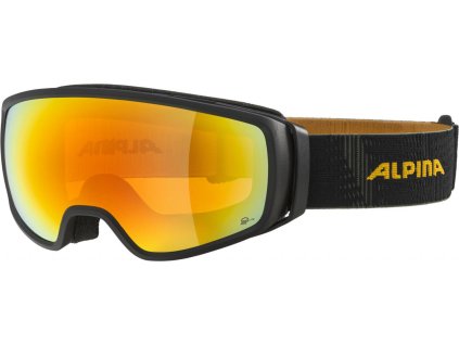 ALPINA Lyžiarske okuliare DOUBLE JACK Q-Lite čierno-žlté