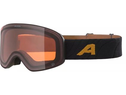 ALPINA Lyžiarske okuliare LADIS Q čierno-zlaté matné