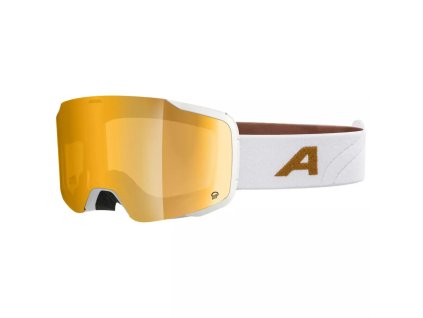 ALPINA Lyžiarske okuliare TAOS Q white-gold/mirror gold