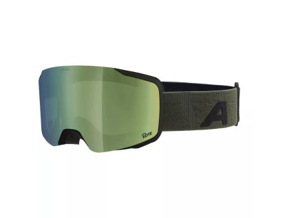 ALPINA Lyžiarske okuliare TAOS Q-LITE black-olive/mirror green
