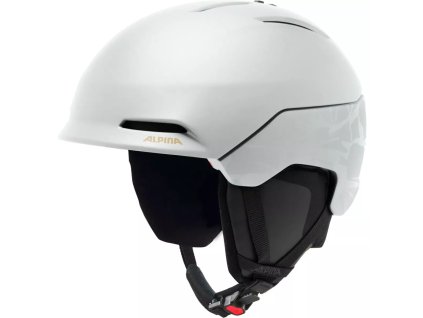 ALPINA NAX lyžiarska prilba, biela-camo matná